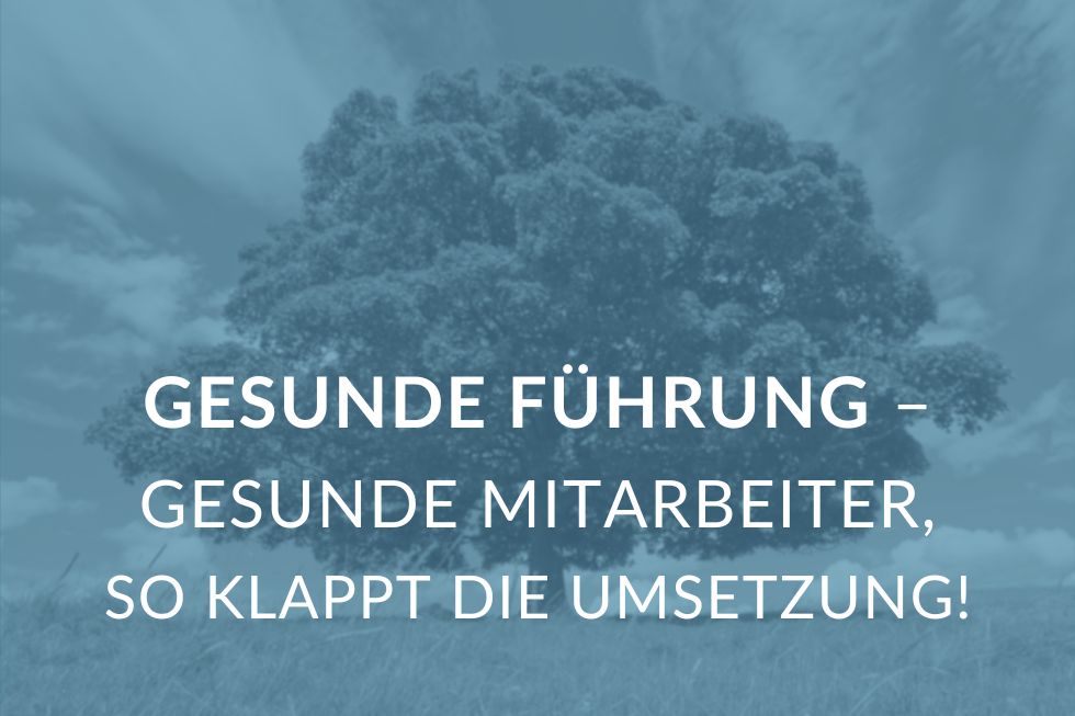 Gesunde Führung – gesunde Mitarbeiter:innen,  so klappt die Umsetzung!